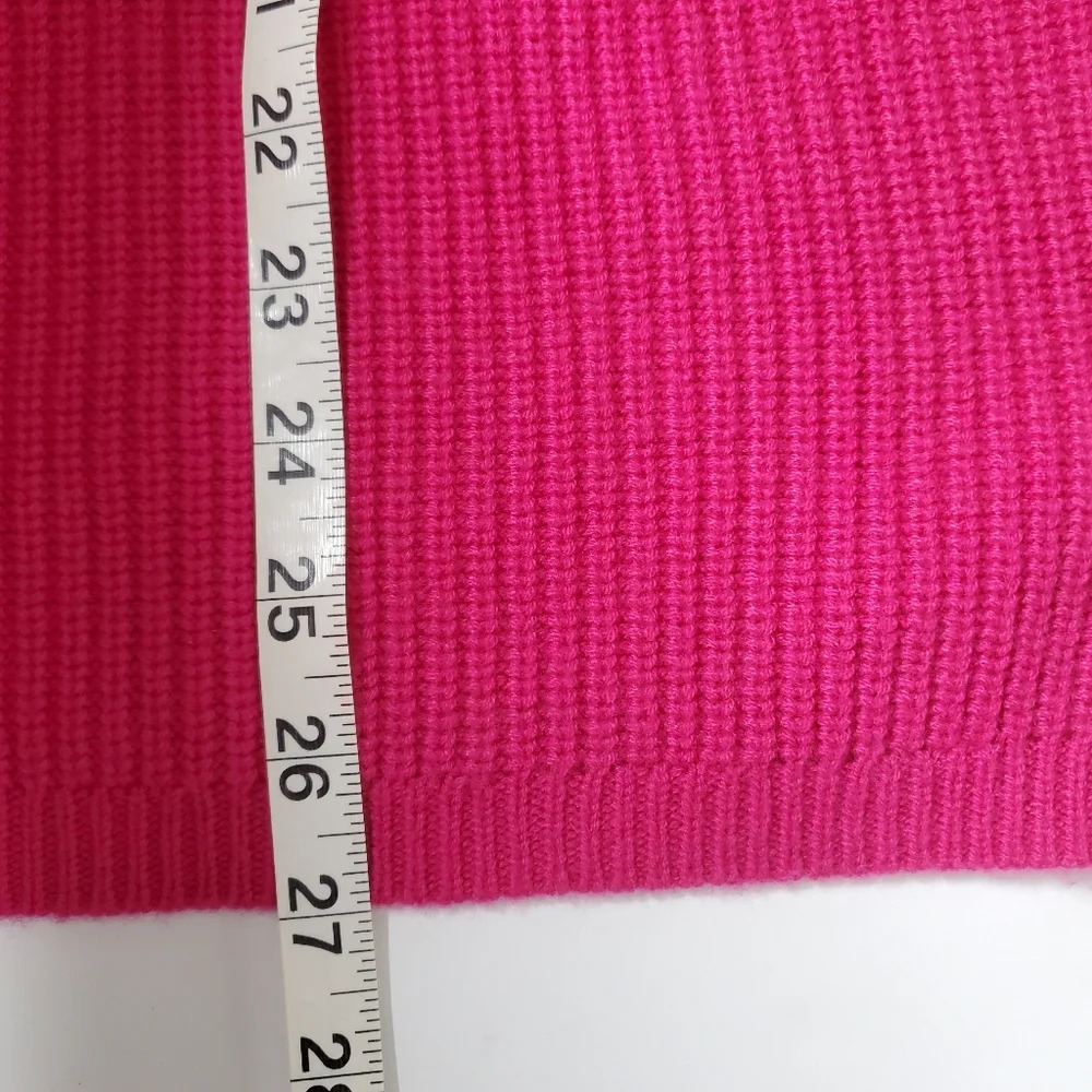 Talbots Plus Wool Blend Cable Knit Sweater Size 1X Pink Preppy Academia Barbie - Picture 6 of 9